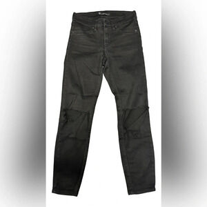 Stone Row Distressed Black Skinny Jeans Size 27